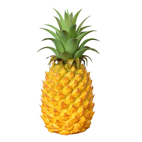 Calager Dekorative Künstliche Pflanzen Kunststoff Früchte Gefälschte Ananas Pflanzendekoration Desktop Ornament Party Display Prop Fotografie Spielzeug Dekoration Gelb m von Calager