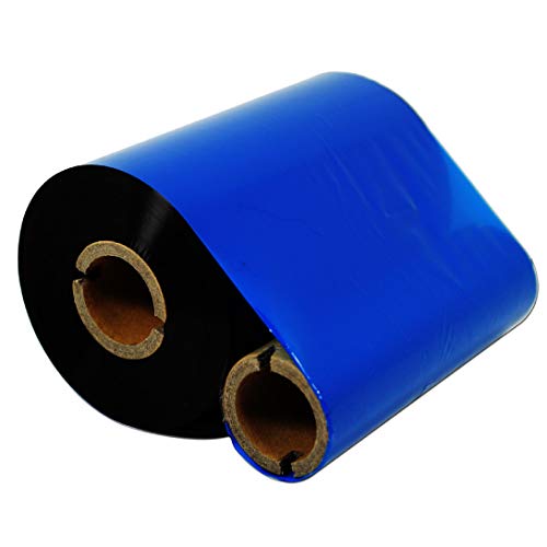 kalkulierbare schwarz 11 cm X 1476 'Premium Performance Thermo-Wachs Band für Zebra Desktop Drucker S4 M Z4 M 105SE 105S 105SL 105SLPLUS 160S S500 S600 Resin Enhanced Wax 2.52" x1476' von DEFMATE