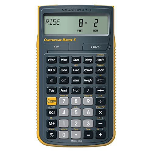 Calculated Industries Construction Master 5 Professioneller Taschenrechner für das Baugewerbe von Calculated Industries