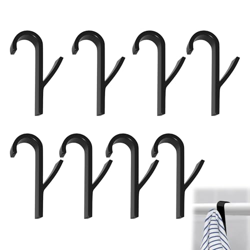 Caldamn 8 Stück Handtuchheizkörper-Halterungen, Heizkörper-Handtuchhalter, Aufhänger über Heizkörper-Handtuchhalter, Haken, Heizkörperaufhänger von Caldamn