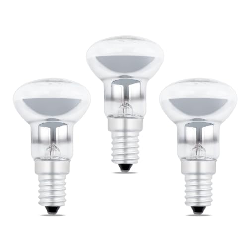 Caldarax 3 Stück Lavalampe Glühbirne E14 R39 Dimmbar 25W, Lavalampen Strahler AC 240V, Warmweiß 2700K, 250lm, R39 Heizlampe, für Lava Birne Reflektorlampe, Glitzerlampen, Fusionslampen von Caldarax