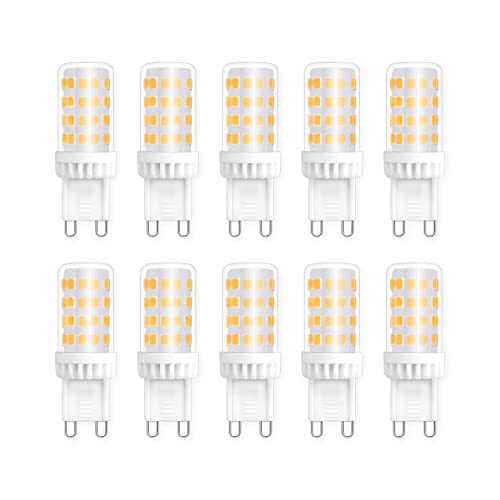 Caldarax G9 LED Lampe Warmweiß 2700K, 5W G9 LED Leuchtmittel, Ersatz 28W 40W 50W Halogenlampe, 450LM, 360° Abstrahlwinkel, CRI>80, Kein Flackern, Nicht Dimmbar, 10er Pack von Caldarax