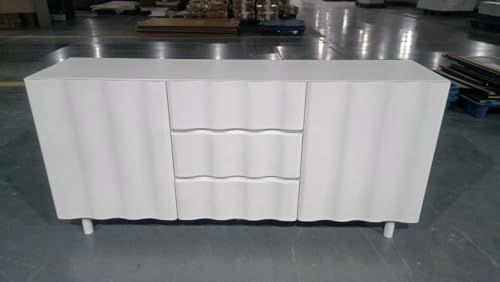 Caldion geriffelt Kleiderschrank Weiße 160x40x75 cm von Caldion