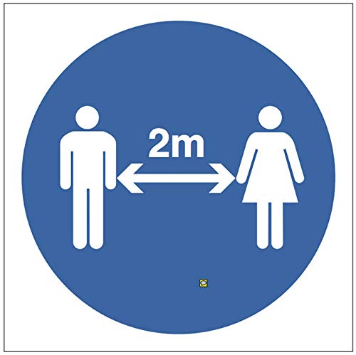 2M Distanz-Symbol von Caledonia Signs