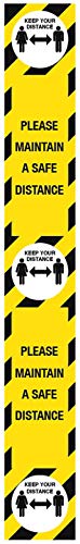 Bitte halten Sie einen sicheren Abstand für Boden/Wand (100 x 750 mm) von Caledonia Signs