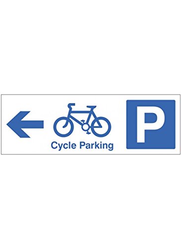 Caledonia Schilder 17693 G Cycle Parking < Zeichen, starrer Kunststoff, 300 mm x 100 mm von Caledonia Signs