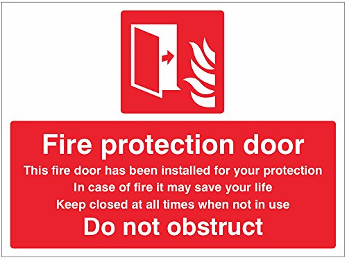 Caledonia Schilder 21075e Fire Schutz Tür nicht Behindert von Caledonia Signs