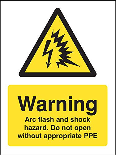 Caledonia Schilder 24324e Warnung Arc Flash nicht offen ohne Schutzbekleidung von Caledonia Signs