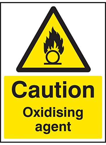 Caledonia Signs 14424E Oxidierendes Agent, 200 mm x 150 mm, starrer Kunststoff von Caledonia Signs