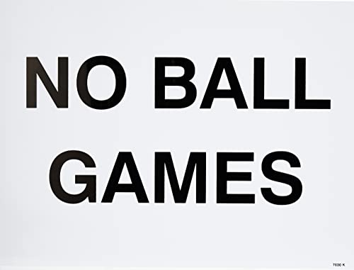 Caledonia Signs 17030K Schild "No Ball Games", starrer Kunststoff, 400 mm x 300 mm von Caledonia Signs