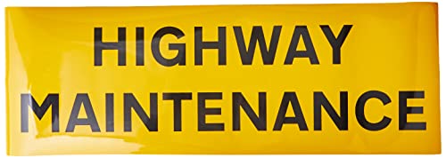 Caledonia Signs 56524 englilsches Schild „Highway Maintenance“, reflektierendes Magnetschild, 800 x 275 mm von Caledonia Signs