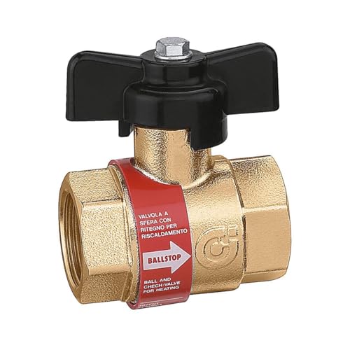 327600 1"BALLSTOP - CALEFFI Kugelhahn mit eingebautem Rückschlagventil von Caleffi