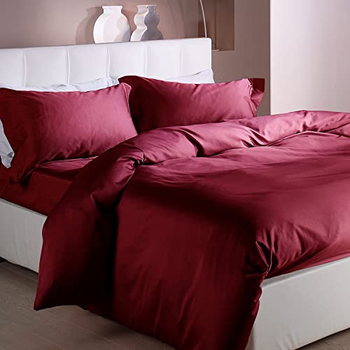 Caleffi Bettwäsche Set 4teilig aus 100% Baumwolle – Weiches und Elegantes Duvet Cover, Waschbar & Pflegeleicht Bettbezug, Bettwaren & Bettwäsche - von Caleffi