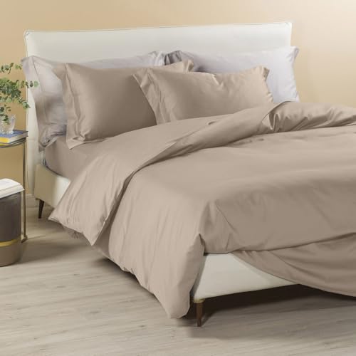 Caleffi Bettwäsche Set 4teilig aus 100% Baumwolle – Weiches und Elegantes Duvet Cover, Waschbar & Pflegeleicht Bettbezug, Bettwaren & Bettwäsche - von Caleffi