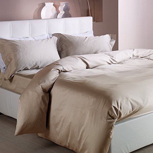 Caleffi Bettwäsche Set 4teilig aus 100% Baumwolle – Weiches und Elegantes Duvet Cover, Waschbar & Pflegeleicht Bettbezug, Bettwaren & Bettwäsche - von Caleffi