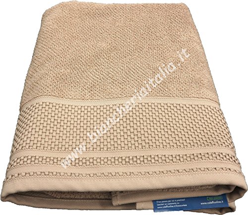 Caleffi GIM Badetuch, Baumwolle, Camel, cm 90X140 von Caleffi