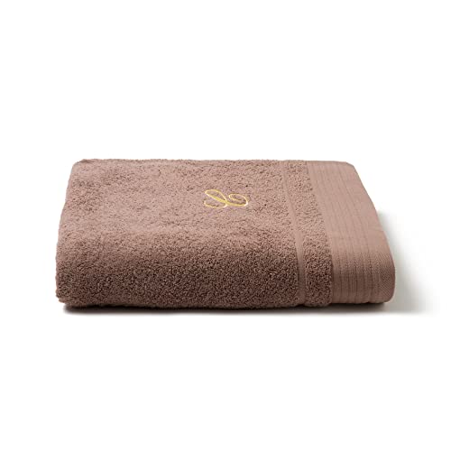 Caleffi Badetuch Bestickt Kaffee aus Baumwolle - 78384 von Caleffi