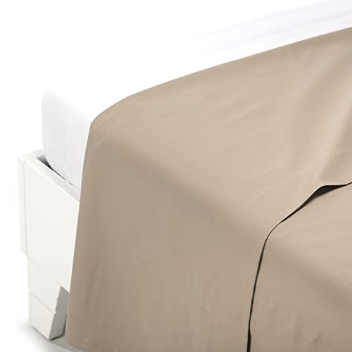 Caleffi Baumwolle, einfarbig, Bettlaken für Doppelbett von Caleffi