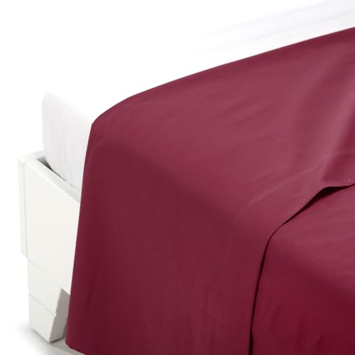 Caleffi - Bettlaken aus Baumwolle, einfarbig, einfarbig, für französisches Bett von Caleffi