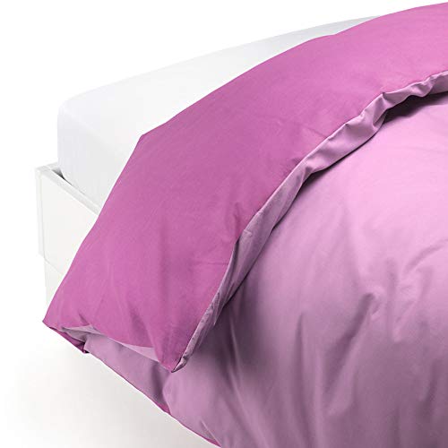 Caleffi - Bettbezug aus Baumwolle, einfarbig, Einzelbett, Orchidee von Caleffi