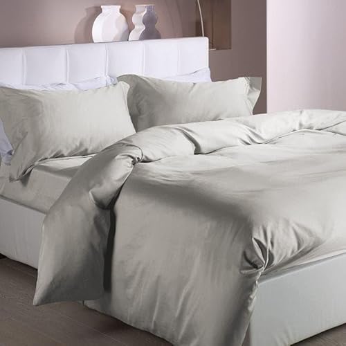 Caleffi Bettbezug für Doppelbett, Satin, Kordel aus Baumwollsatin – 73584 von Caleffi