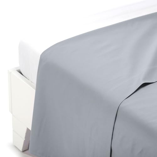 Caleffi - Bettlaken Baumwolle einfarbig 100% Baumwolle Einfarbig Einzelbett Silber Caleffi - Bettlaken Baumwolle einfarbig 100% Baumwolle Einfarbig Einzelbett Silber von Caleffi