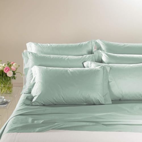 Caleffi Bettwäsche-Set, Perkal, Jade, Doppelbett von Caleffi