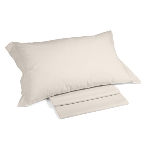 Caleffi - Bettwäsche-Set für Doppelbett aus 100% Baumwolle, 240 x 285 cm, Spannbettlaken für Doppelbett, Matratzenschoner 180 x 200 cm, für Matratze mit Einer Höhe von 28 cm, 2 Kissenbezüge 50 x 80 von Caleffi