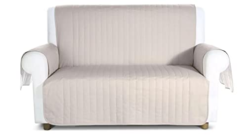 Caleffi Bicolor 78208 Sofabezug, Baumwolle, Sandfarben, 1-Sitzer von Caleffi
