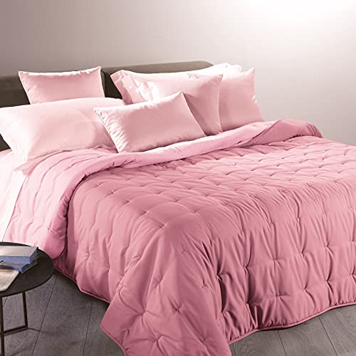 Caleffi - Calduccia Mia 100% Polyester, einfarbig, quadratisch, Orchidee von Caleffi