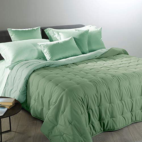 Caleffi - Calduccia Mia Einfarbig Einzelbett Jade von Caleffi