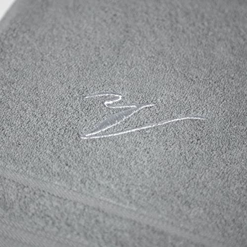 Caleffi Handtuch mit Gästehandtuch, Baumwolle, Grau, Standard, 71638 von Caleffi