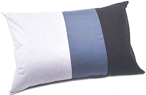 Caleffi - Kissenbezug DREI 100% Baumwolle, einfarbig, Standard Grau von Caleffi