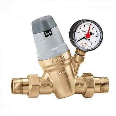 Caleffi Druckminderer 1/2 zoll mit Einteiliger Austauschbarer Kartusche und Manometer 535041 von Caleffi