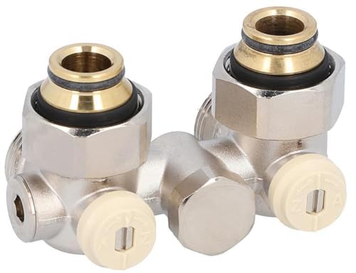 Caleffi Einrohr Hahnblock Eckform für Heizkörper mit 3/4" IG von Caleffi