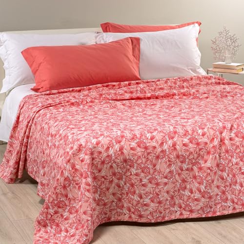 Caleffi Flowers Joy 1006786 Tagesdecke für Einzelbett, Nicht gesteppt, Piqué, 50% Baumwolle, 50% Polyester, 170 x 260 cm, Fuchsia Caleffi Flowers Joy 1006786 Tagesdecke für Einzelbett, Nicht gesteppt, Piqué, 50% Baumwolle, 50% Polyester, 170 x 260 cm, Fuchsia von Caleffi