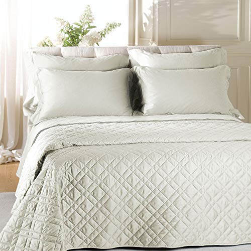 Caleffi - Bettdecke 200x200 cm aus 100% Baumwolle – Steppdecke, Duvet, Sommerdecke, Decke 200x200, Blanket, Bettdecken, Bettdecke 155x220, Weich & Langlebig für Erholsamen Schlaf, Doppelbettdecke von Caleffi