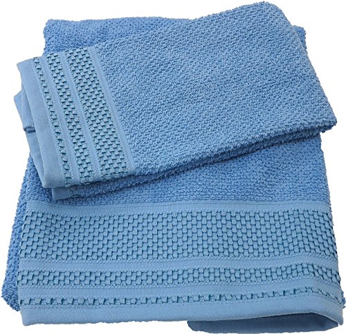 Caleffi Handtuch mit Gästehandtuch aus Baumwolle GIM hellblau - 64418 von Caleffi
