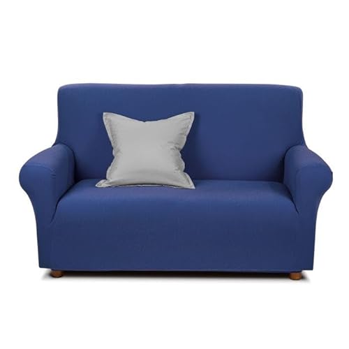 Caleffi - Magic Stretch-Sofabezug, 100% Polyester, einfarbig, 1-Sitzer, blau von Caleffi