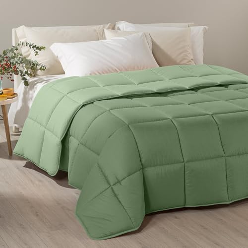 Caleffi - Bettdecke 200x200 cm aus 100% Mikrofaser – Steppdecke, Duvet, Sommerdecke, Decke 200x200, Blanket, Bettdecken, Bettdecke 155x220, Weich & Langlebig für Erholsamen Schlaf, Doppelbettdecke von Caleffi
