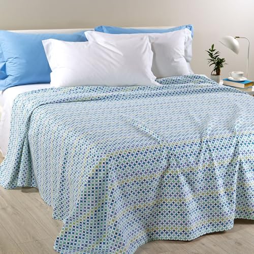 Caleffi Optical Art 1006783 Tagesdecke für Einzelbett, Nicht gesteppt, 50% Baumwolle, 50% Polyester, 170 x 260 cm, Blau Caleffi Optical Art 1006783 Tagesdecke für Einzelbett, Nicht gesteppt, 50% Baumwolle, 50% Polyester, 170 x 260 cm, Blau von Caleffi