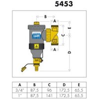 Caleffi Schlammabscheider DIRTMAG mit Magnet, aus Technopolymer 1" von CALEFFI