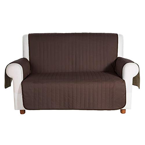 Caleffi Bicolor 78234 Sofabezug, Baumwolle, Mokka, 3-Sitzer von Caleffi