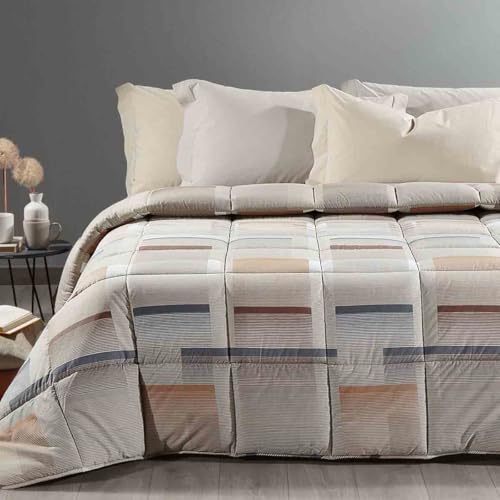 Caleffi Steppdecke Sydney aus reiner Baumwolle für Doppelbett / Bernstein von Caleffi