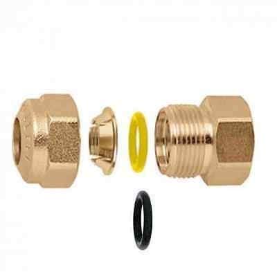 Caleffi Verschraubung gerade 3/4 Zoll weiblich Rame, Chrom, Einheitsgröße Caleffi Verschraubung gerade 3/4 Zoll weiblich Rame, Chrom, Einheitsgröße von Caleffi