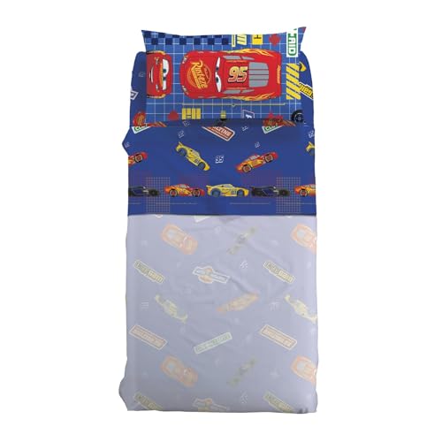 Disney Caleffi Bettwäsche Cars Game aus Baumwolle Einzelbett von Caleffi