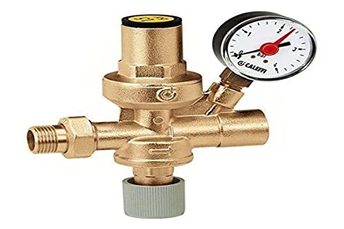 Caleffi Automatische Füllarmatur 1/2 zoll verkalkungsunempfindlich innenliegende Voreinstellung mit Manometer 553140 von Caleffi