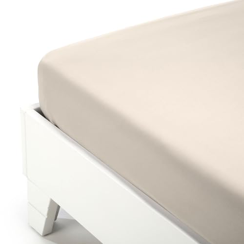 Caleffi 58977 Jersey Unterlaken für Einzelbett, elfenbeinfarben von Caleffi