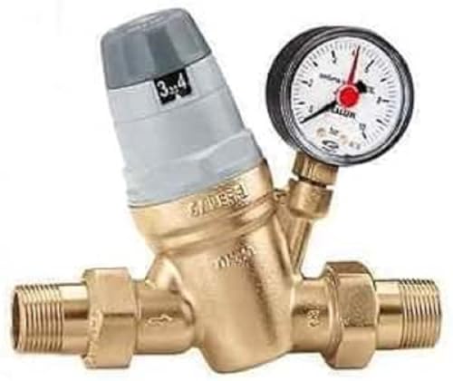Wasserdruckminderer - Wasserdruckregler 1" Zoll (DN 25) mit Manometer von Caleffi