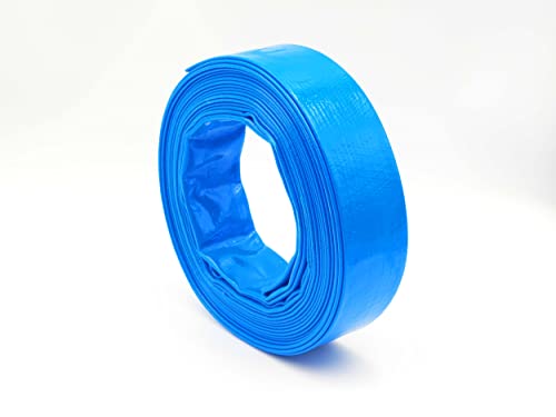 Flachschlauch Ø 100 mm | 4 Zoll - 10 Meter | 4 bar Betriebsdruck | Betonschlauch | PVC blau von Caleido-Concept Ideen für Dein Leben